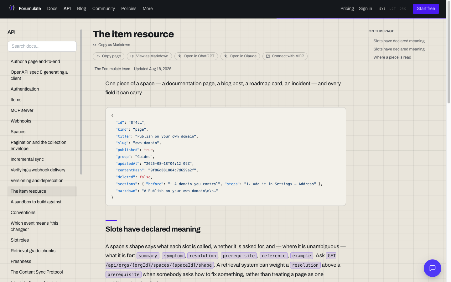 The same endpoints the MCP tools call, documented in the API reference.